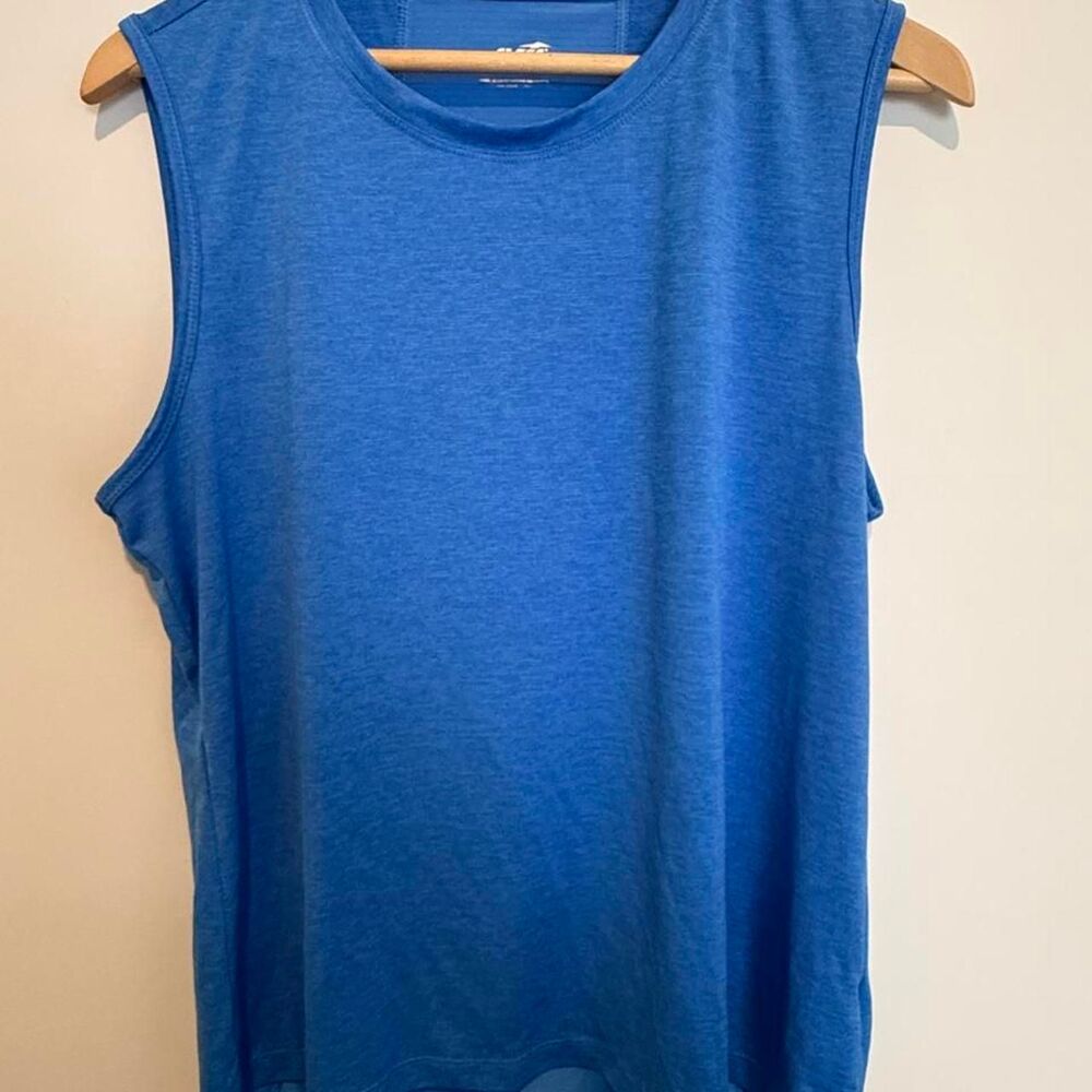 Blue workout top